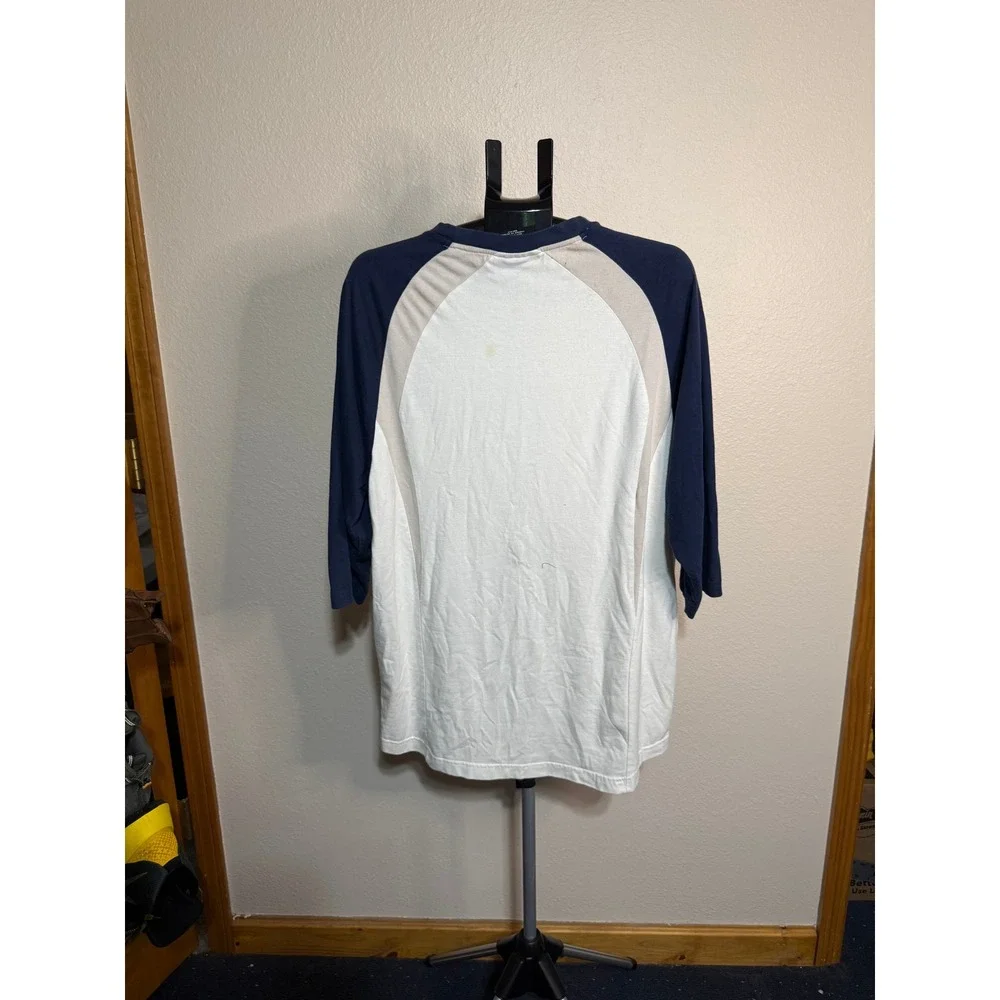 Nike St Louis Cardinals MLB Baseball Shirt Mens Large White Navy‎ Dri-FIT Raglan